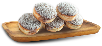 Μίνι donuts καρύδα