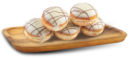 Μίνι donuts λευκά