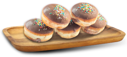 Μίνι donuts πολύχρωμη τρούφα